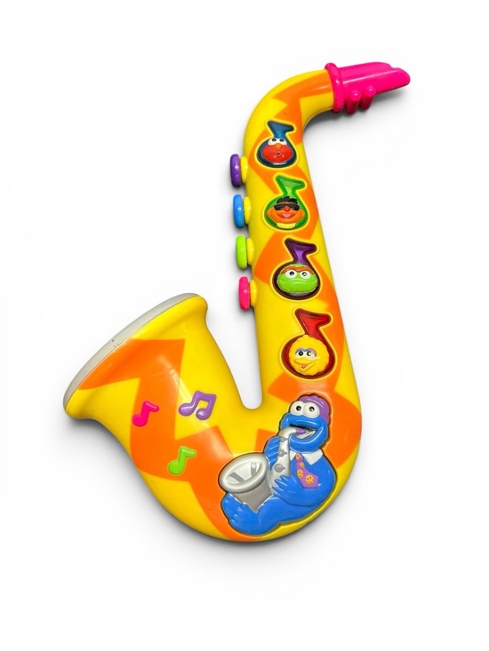Mattel Other - Vintage 1999 Mattel Sesame Street Musical Saxophone Cookie Monster